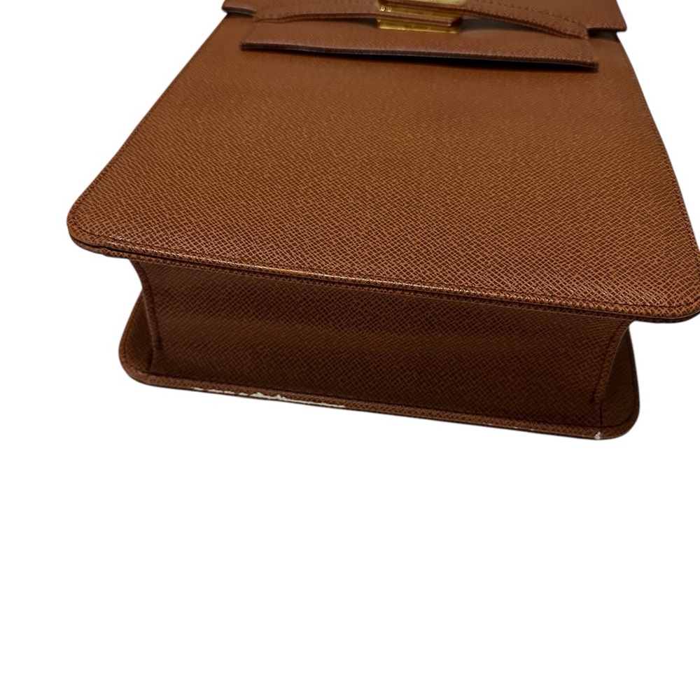 Elegant Brown Leather Men's Bag - Picture 2 of 2